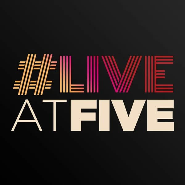 Cover art for #LIVEatFIVE: a daily Broadway podcast