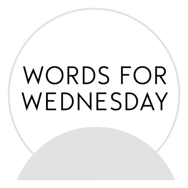 Cover art for Words for Wednesday