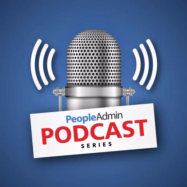 Cover art for PeopleAdmin's higher education podcast