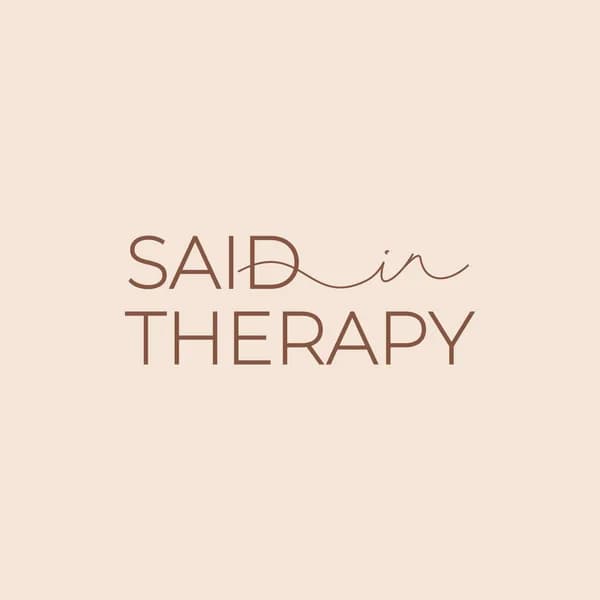 Cover art for Said in Therapy