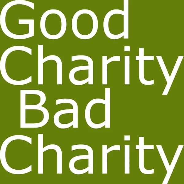 Cover art for Good Charity Bad Charity