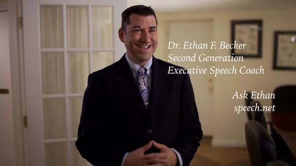 Cover art for Dr. Ethan Becker, speech coach