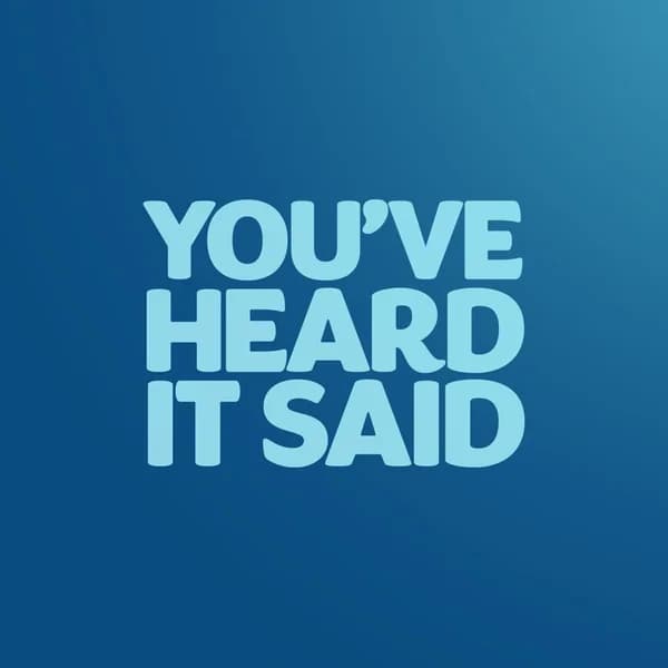 Cover art for You've Heard It Said