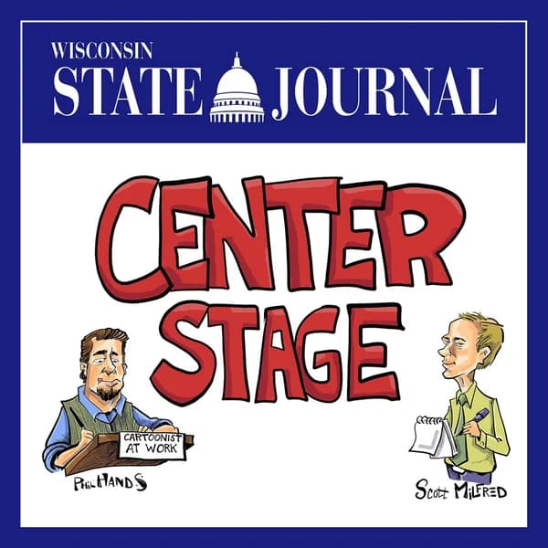 Cover art for Center Stage, with Milfred and Hands