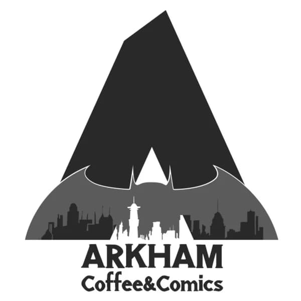 Cover art for Arkham coffee and comics