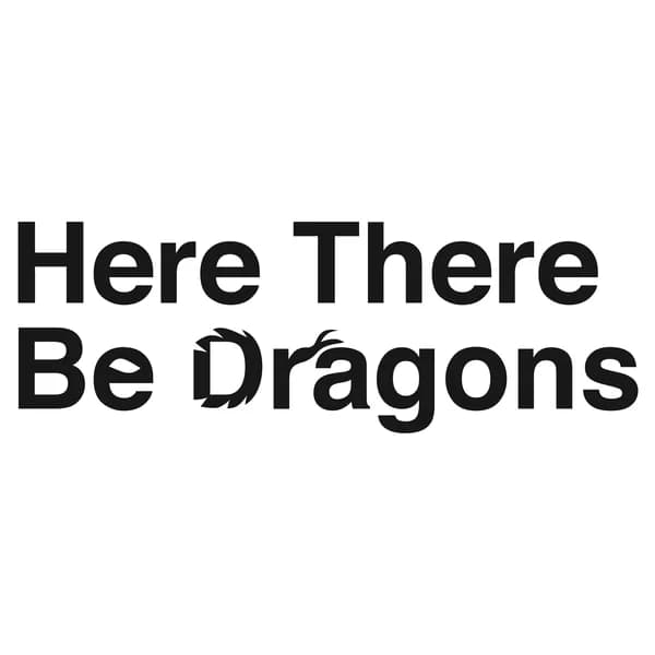 Cover art for Here There Be Dragons