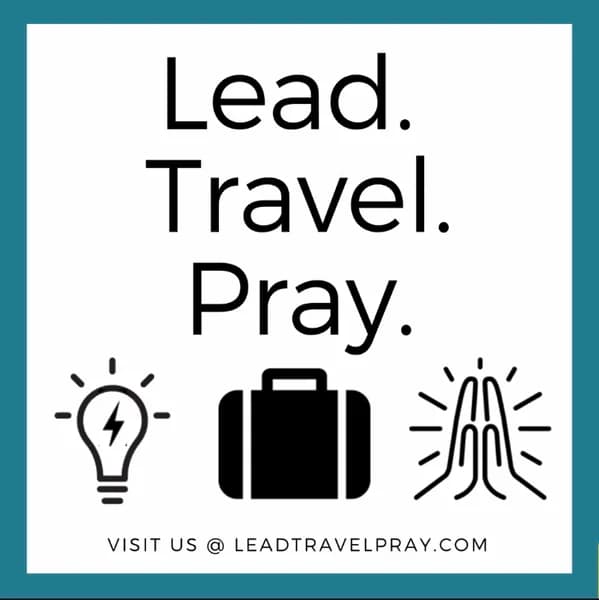 Cover art for Lead. Travel. Pray.