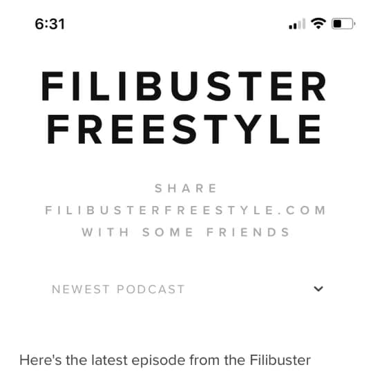 Cover art for Filibuster Freestyle