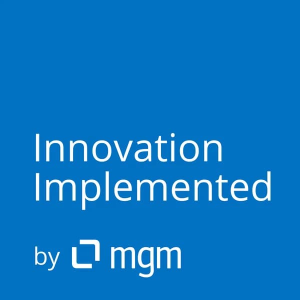 Cover art for Innovation Implemented by mgm.
