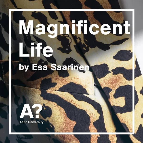 Cover art for Magnificent Life by philosopher Esa Saarinen