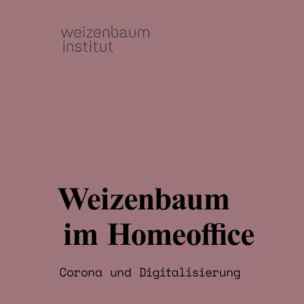 Cover art for Weizenbaum im Homeoffice
