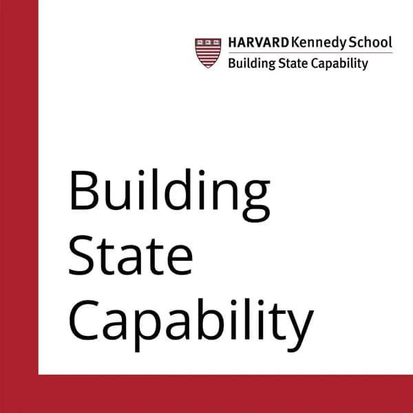 Cover art for Building State Capability Podcast