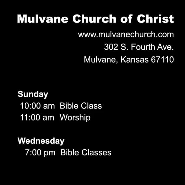 Cover art for Mulvane Church Of Christ Sermons